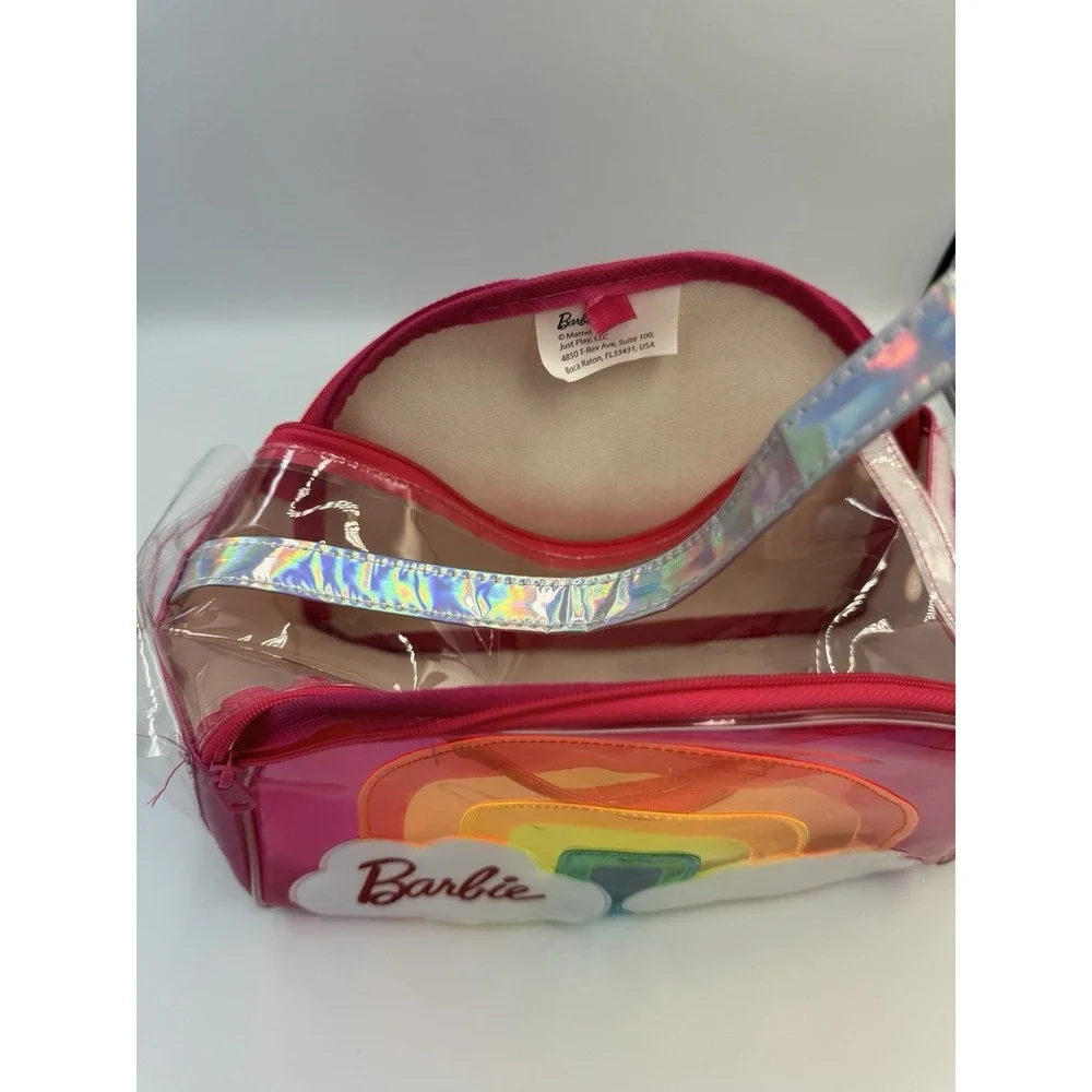 MATTEL Barbie Dreamtopia Kiss & Care Pet Care Pet Carrybag Rainbow PINK With Cat